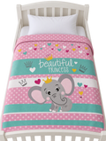 Beautiful Princess Baby Blanket | Soft 1-Ply Toddler Throw | 41" x 53"
